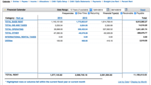 Accounts Payable, Accounts Receivable and General Ledger entries are all easily viewed in the financial calendar.