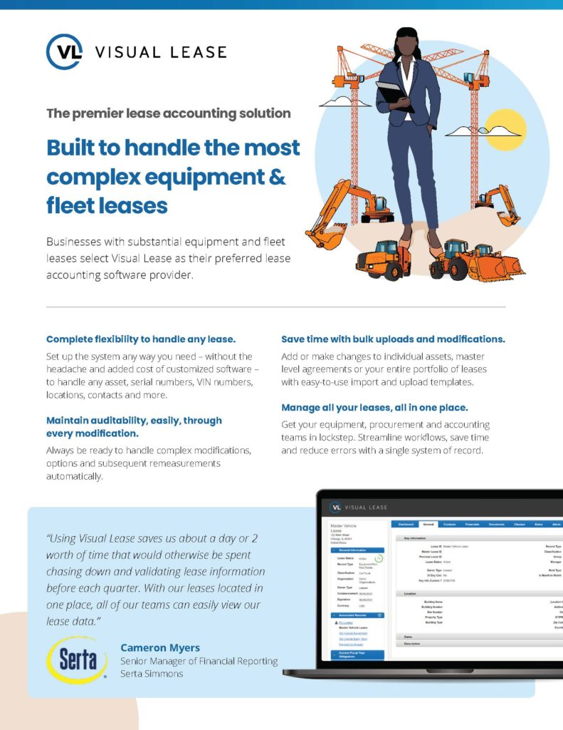 Construction Lease Accounting Software: No Heavy Lifting | Visual Lease